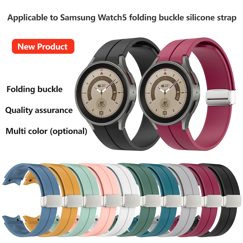 

Original Silicone Strap For Galaxy Watch 4 classic 46mm 42mm Sport Bracelet For Samsung Galaxy Watch 5 Pro 4 44mm 40mm 5pro 45mm