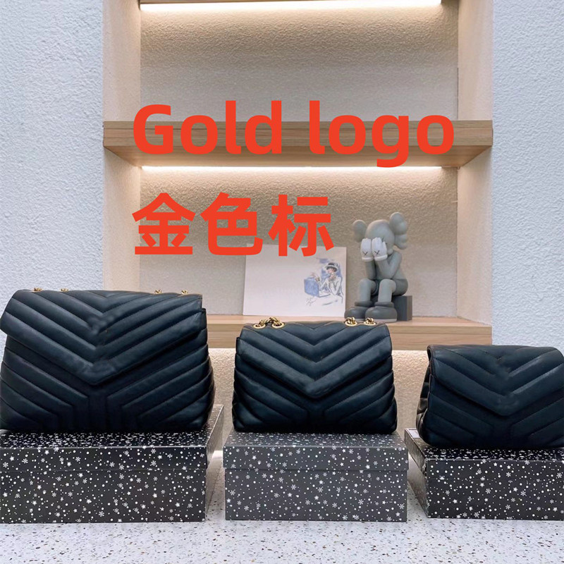 

Pretty 2023 New Designer Shoulder Bags Three Sizes Black Pink Classic Womens Handbags Ladies Composite Tote Leather Clutch Girl Bag Female Purse Luxury Flap, Color 5-silver logo