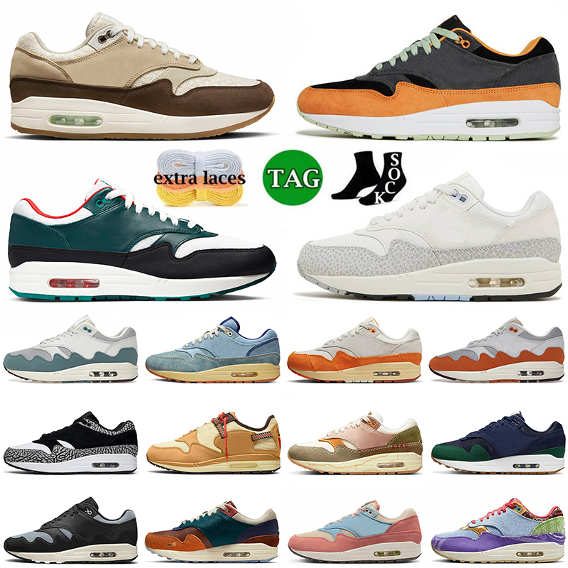 

2023 Shoe 87 Running Shoes Airmaxs 1 Mens Women Travis Scotts Concepts x Far Out Cactus Jack Monarch Ugly Duckling Honeynew Shima 87s Trainers Sports Sneakers Size 47, A#11 concepts far out 36-47