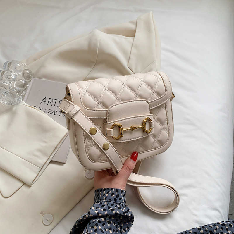 

Stuff Sacks Small Square Bag for Women Autumn New Contrast Color Texture Westernized Single Shoulder Underarm, White6