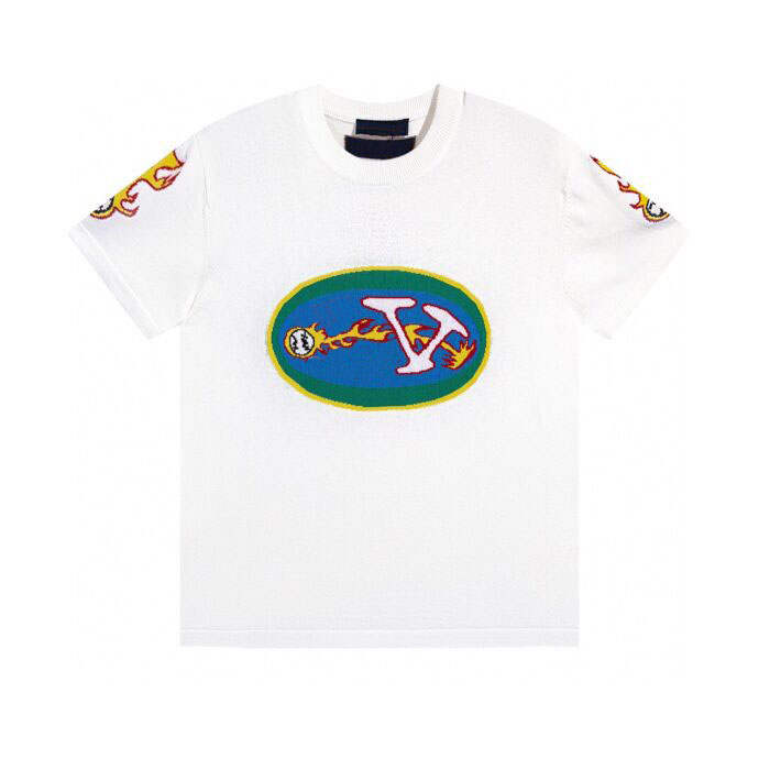 

Men's Plus Tees & Polos Street trend short sleeve men's T shirt high street shirt unisex T shirt round neck letter print student sweatshirt t5n55, White