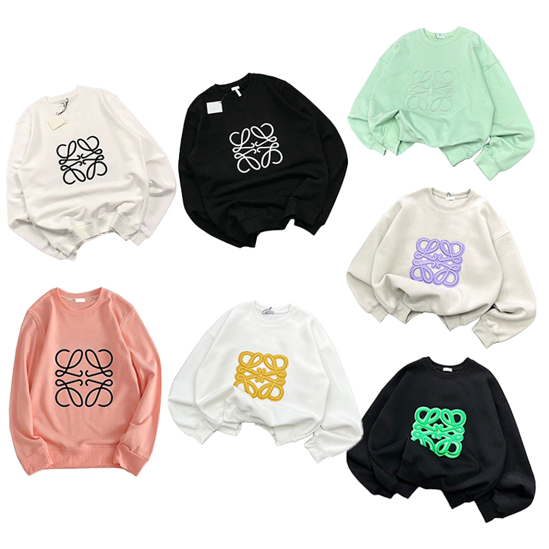 

Designer Hoodie loewe Hooded Mens Womens Spring Solid Color Fashion Streetwear Pullover Sweatshirts Loose Hoodies Lovers Tops Clothing