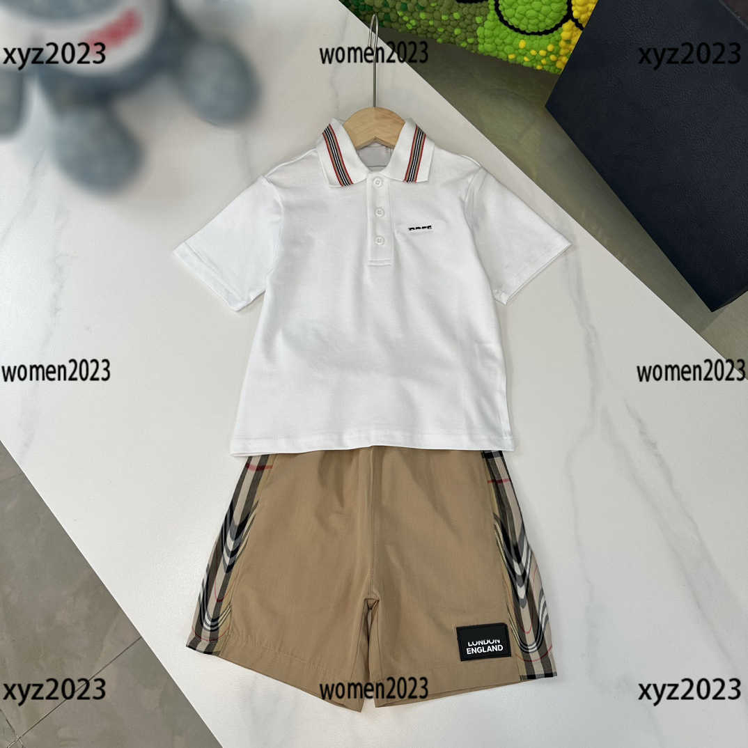

kids clothes baby designer Sets Baby Clothes Summer 2pcs animal print T-shirt And Plaid design Shorts New Listing handsome SIZE -150 CM, #2