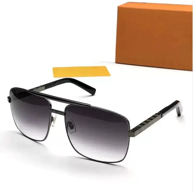 Designer LOU VUT luxury cool sunglasses Luxury Classic 0259U For Men Metal Square Frame UV400 Unisex Vintage Style Attitude Protection Eyewear wi-image-866401090