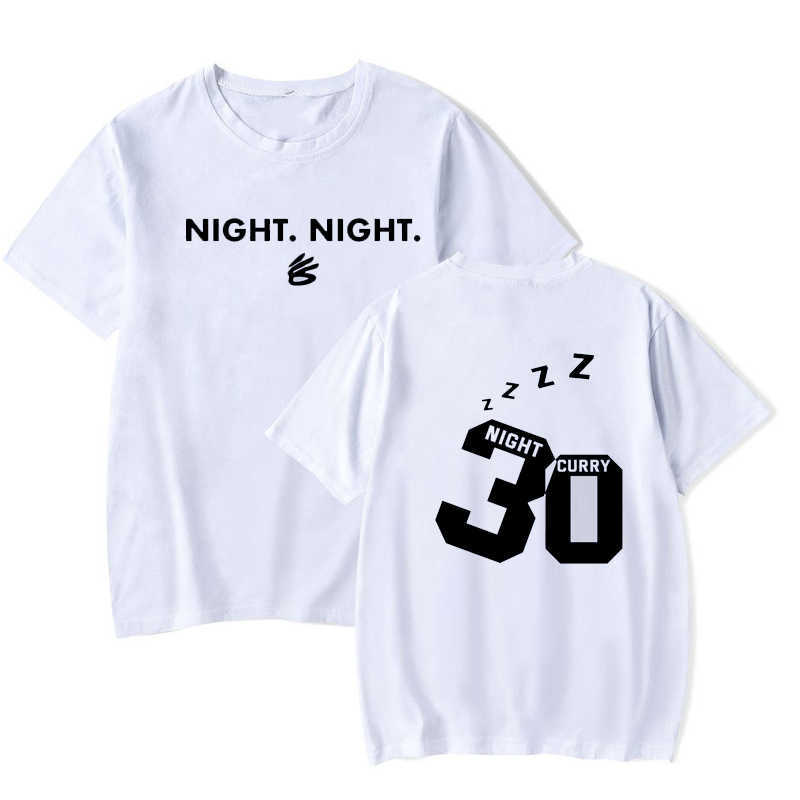 Men's T-Shirts Steph Curry Night T Shirt Man Casual Summer Short Se Men's T Shrits Blk Round Neck Male Clothes Strtwear L261014a