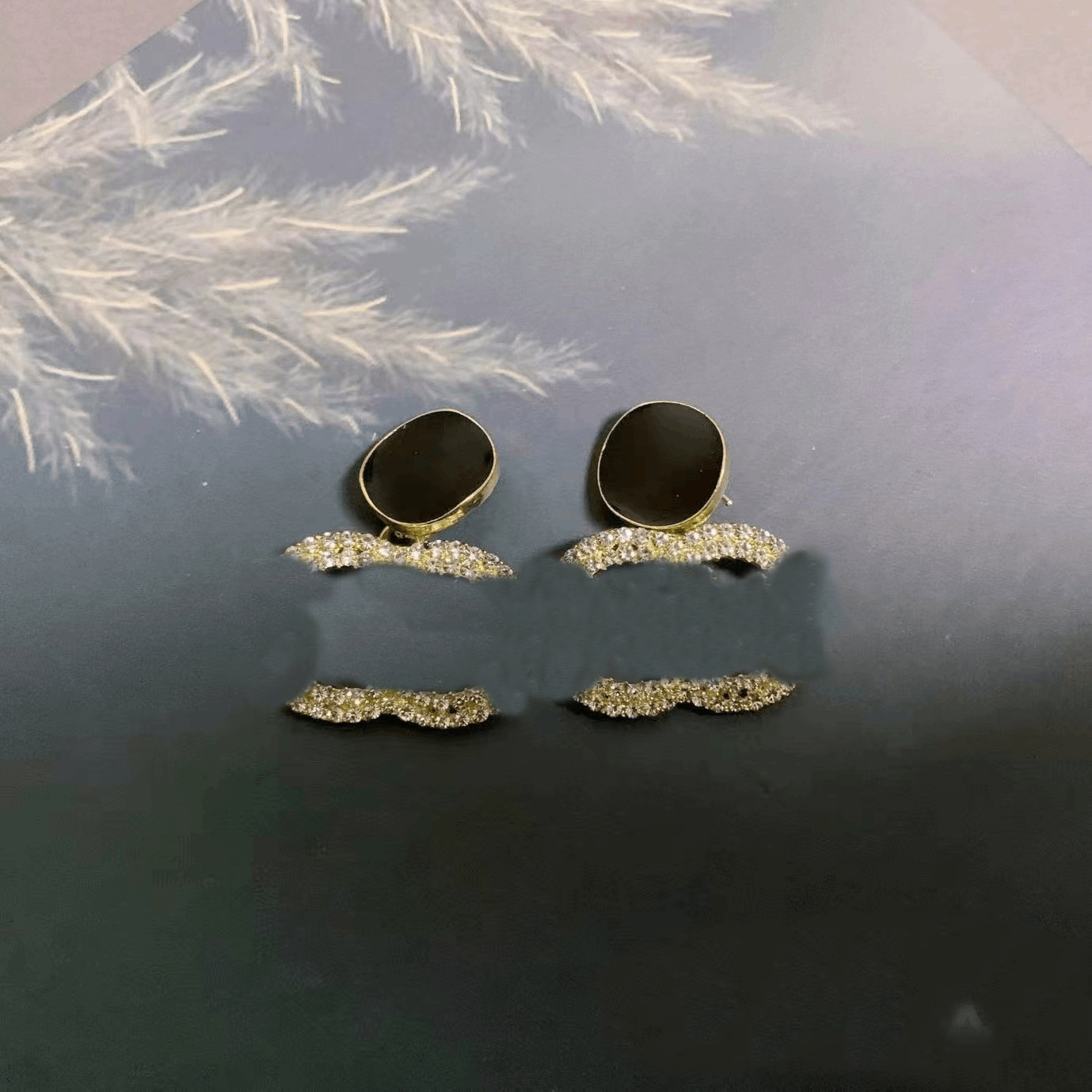 

Classic Style Luxury Stud Full Diamonds Crystal Earrings Designer Letter Earring Jewelry For Women Women Gifts S925 Silver Needle High Quality