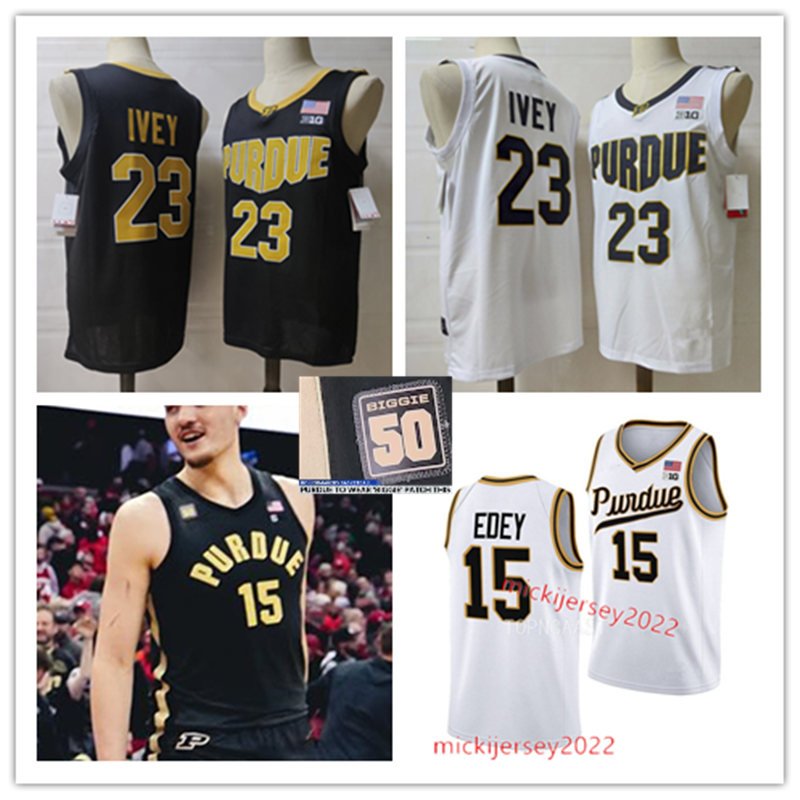 

Jaden Ivey Purdue Basketball Jersey Zach Edey Purdue Boilermakers charcoal 50TH Anniversary Jerseys Mens Stitched, 15 zach edey 2023 charcoal