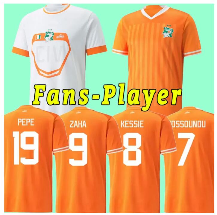 

2023 Cote d Ivoire national team Soccer Jerseys ivory coast DROGBA KESSIE ZAHA CORNET MEN homme Maillot de foot football man Uniforms 2022, Grey