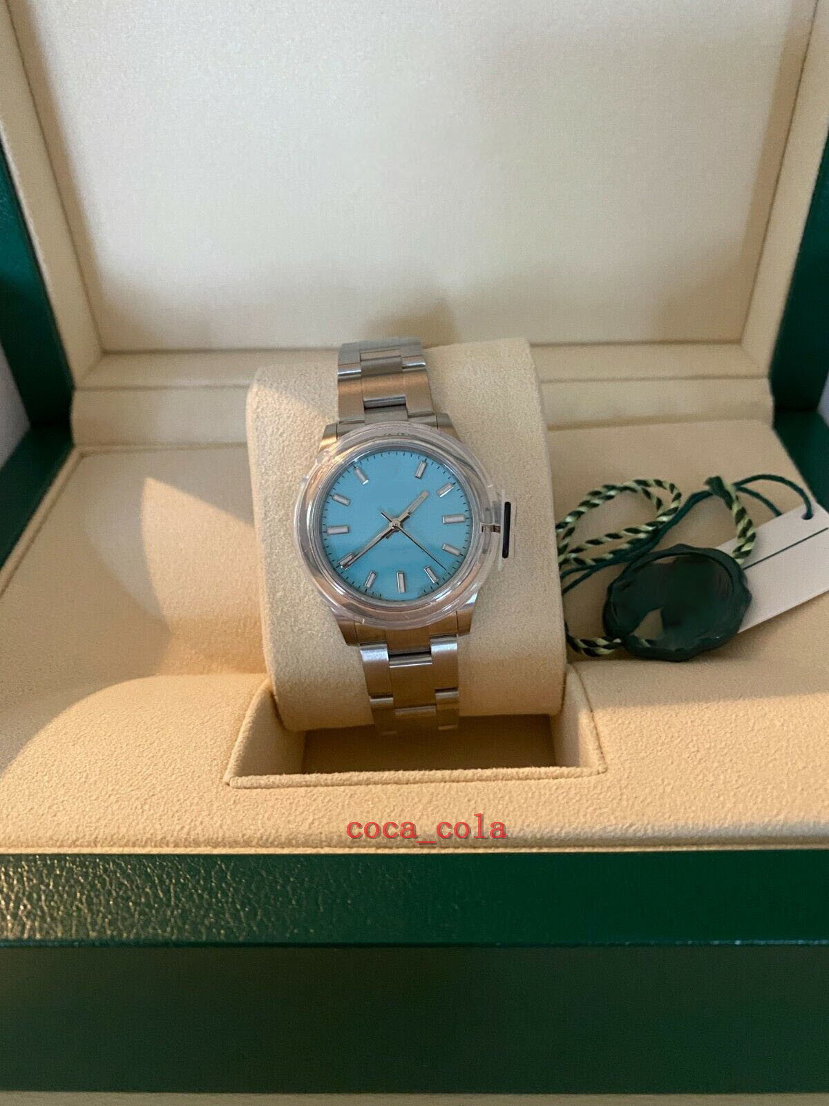 

Counter quality 277200 Turquoise Blue Dial for Women Ladies New utomatic Mechanical Bracelet Womens Watches waterproof Wristwatches