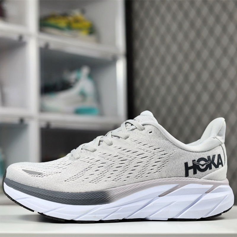 

Hoka one one Running shoes for men women fashion lace-up mesh outdoor sports trainers tripler black multicolour summer massage Plate-forme luxury designer sneakers, Color 21