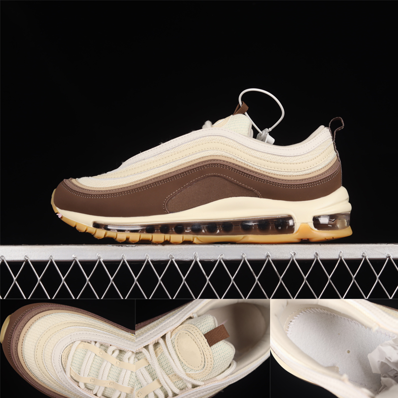 

Top Quality 97 Mens Running Shoes Wotherspoon 97s Medium Brown Muslin Pink Foam DQ8996-200 Men Women Trainer Sneakers Walking Shoe