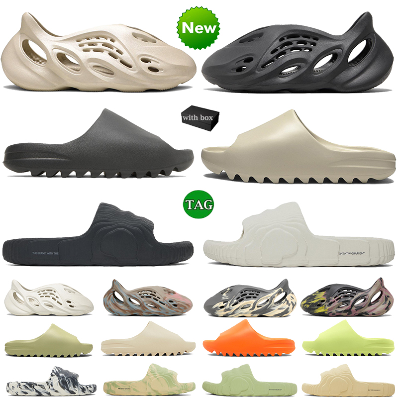 

Designer Slipper Mens Womens Foam Runner Vermillion Onyx Sand Mineral Blue Pure Sandals Fashion Slide Ochre Bone Resin Clog Desert Ararat Slides 22 Casual Slippers, Color 37