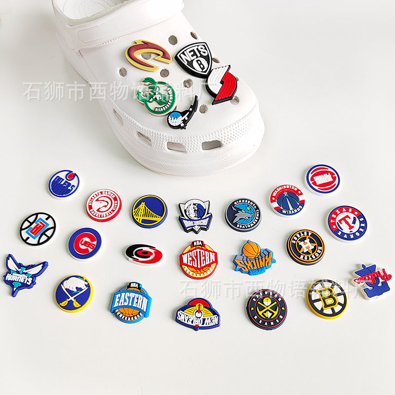 Anime charms wholesale childhood memories basketball sports 62 colors funny gift cartoon charms shoe accessories pvc decoration buckle soft rubbe-image-852851035