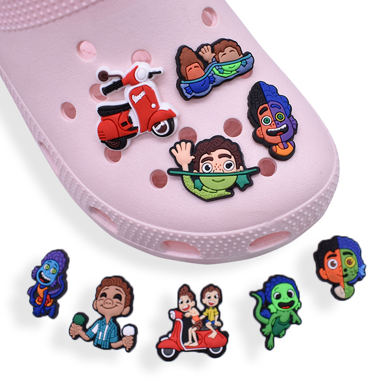 

Anime charms wholesale childhood memories boys characters funny gift cartoon charms shoe accessories pvc decoration buckle soft rubber clog charms, Equally mixed colors