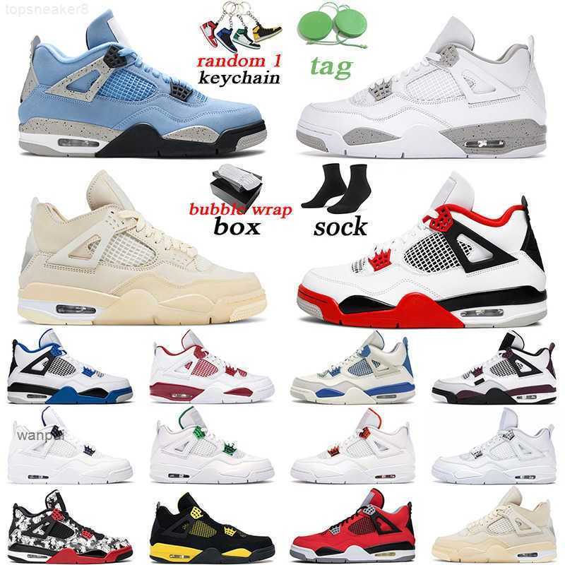 

2023 Original Basketball Shoes Jumpman 4 Sail Men Women 4s University Blue Fire Red Black Cat White Oreo Mens Trainer, Jumpmen shoes
