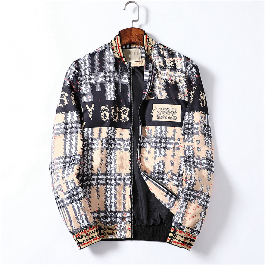 

2023 autumn and winter men jacket coat sunscreen casual clothing jackets tops classic fashion plaid printhooded streetwear required element M-3XL, 13