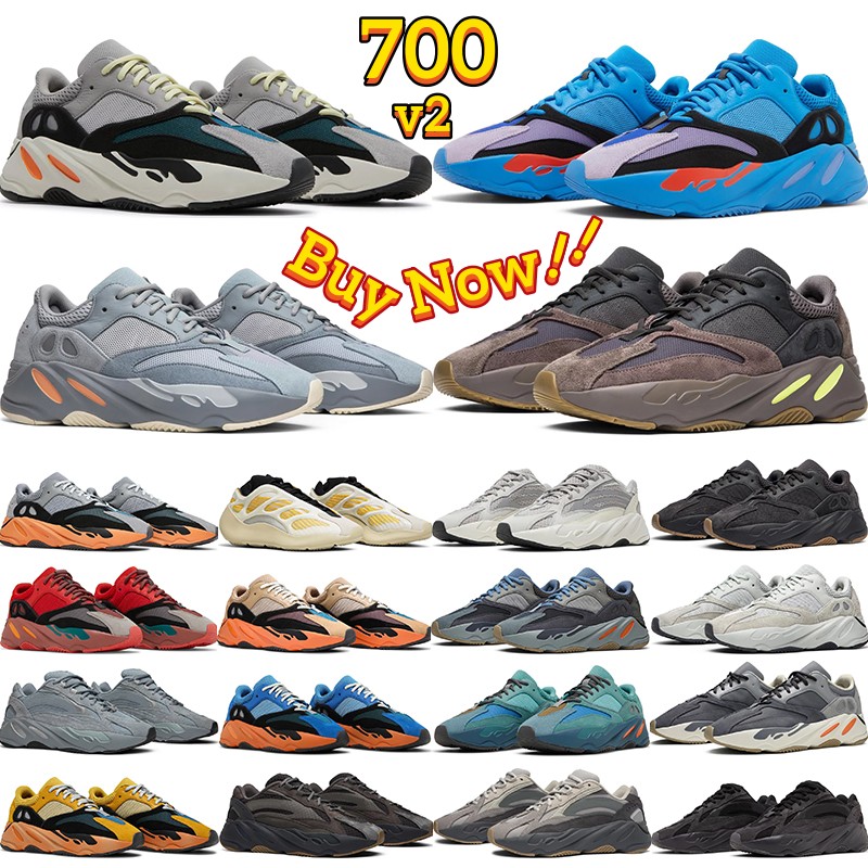 

Designer sneakers 700 v2 v3 men Casual shoes Hi-Res Red Blue Fade Salt Azael Solid Grey Utility Black Analog womens mens runner outdoor trainers, 24