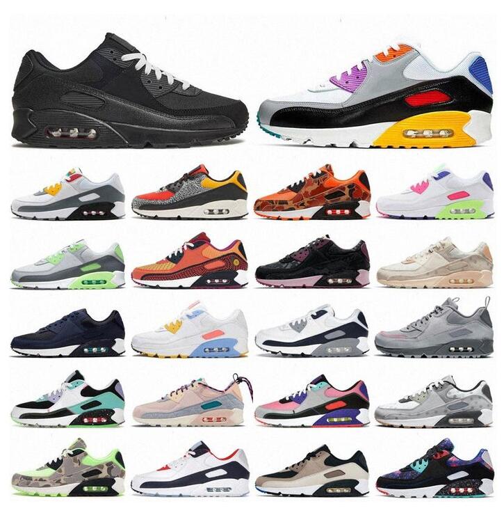 

90s Running Shoes airs Trainers Sneakers Black Trail Team 90 Og Sports Bred Lucha Libre Barely Rose air Peace Valentines Day Surplus max Men Women 36-46, 20
