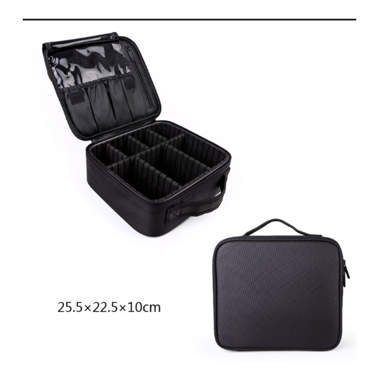 

Makeup Bag, Portable Cosmetic Bag, Large Capacity Travel Makeup Case Organizer, Black Makeup Bags For Women Toiletry Bag