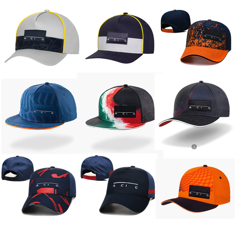 

New Formula 1 Racing Caps Team Flat Brim Hat Designer Casquette Caps Embroidered Car Men And Women Cap Merchandise Unisex hats