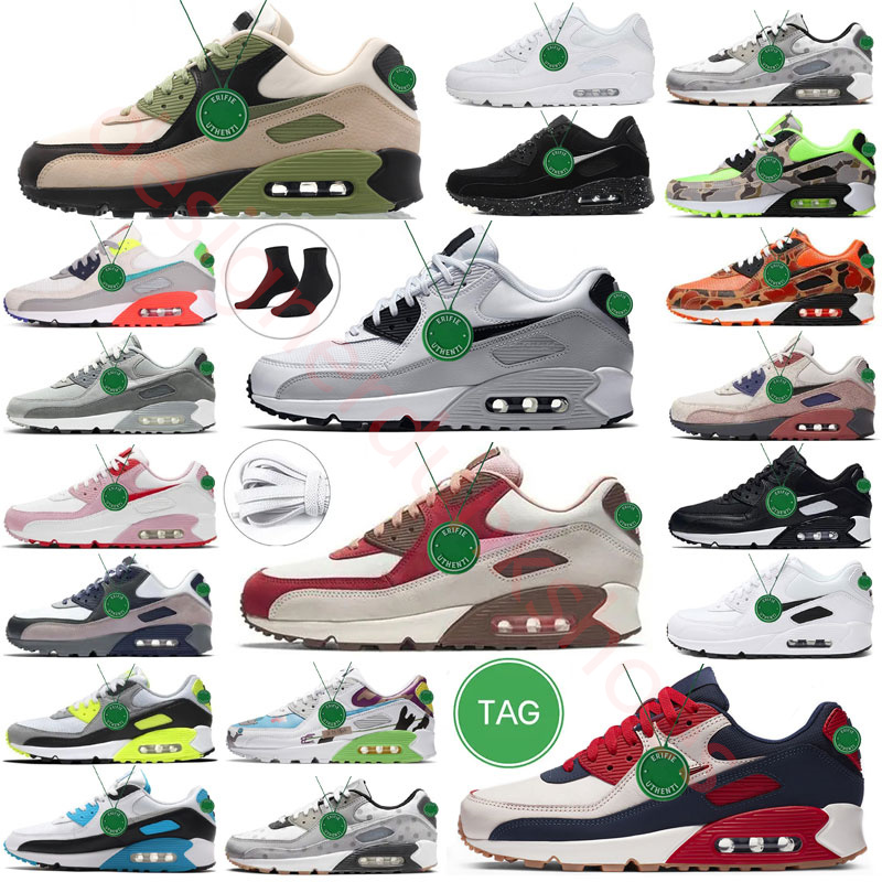 

Trainers Mens 90 Running Sports Shoes Triple White Black Red Maxs 90s Wolf Grey Infrared Laser Orange Blue Sneakers Signal Blue, Color # 26