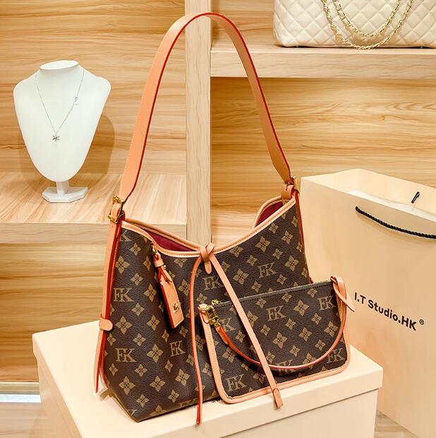 

Famous Brands designer bag fashion shoulder bag clutch handbag Genuine Leather women tote bag crossbody package evening bags wallet purse, Brown