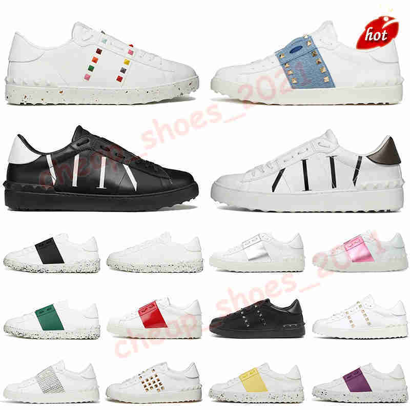 

Open White Valentinoity Valentinoity Sneaker Casual Shoes Men Black Women Red Gold Trainers Dress Shoe Mens Womens Leather Breathable Open For A Change, Item (1)