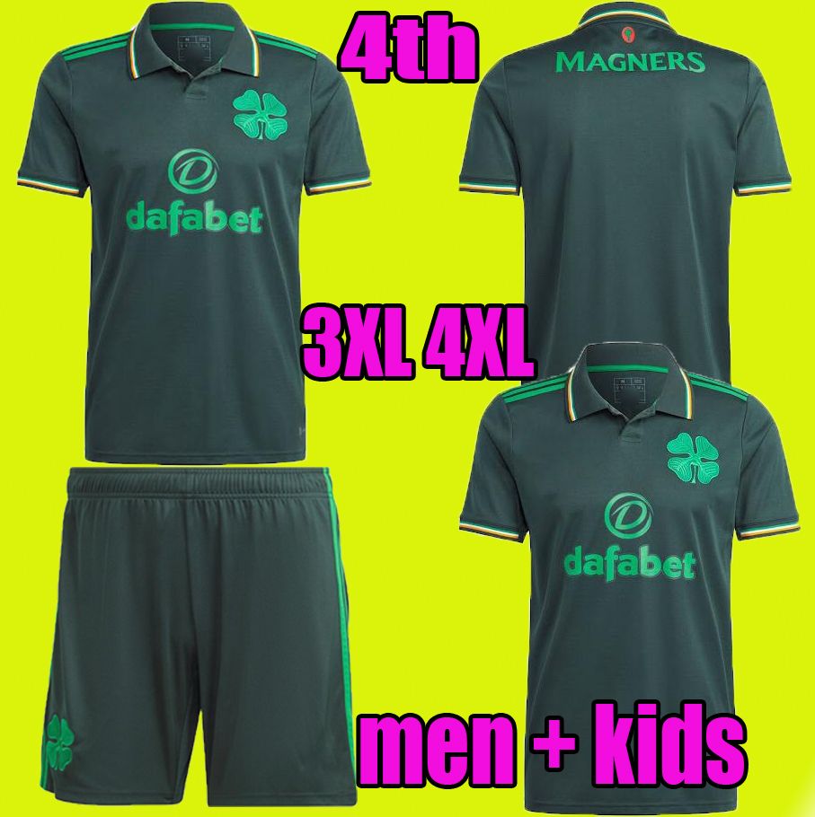 

2023 Celtic Fourth soccer jerseyS home 4th KYOGO JOTA AJETI 22/23 Mens Kids ABADA MCGREGOR TURNBULL STARFELT CARTER-VICKERS football shirt kit fans player version