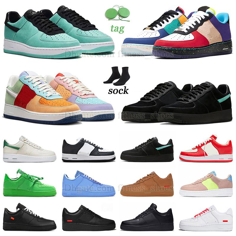 

designer casual shoes retro airforce 1 tiffany stussys beige Tiffany Blue 40th 07 Green men women sneakers OW x Moma Leather Su Black Boricua Triple White, A03 36-45 tiffany white black teal