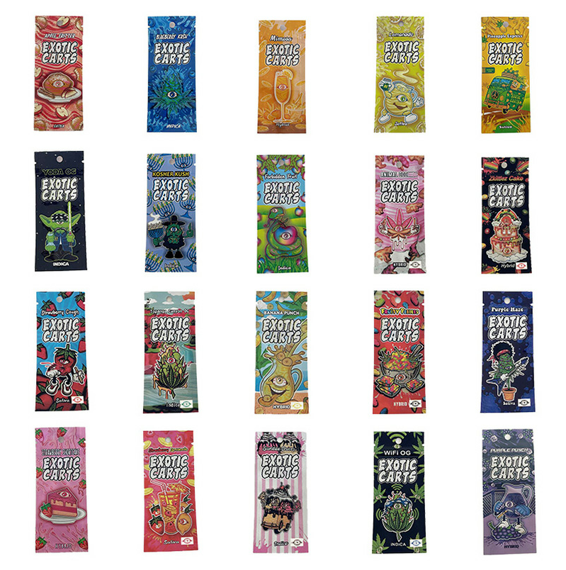 

Packaging Ziplock Bags Purple Haze Package For Atomizer Vapor Cartridge 1G Vape Resealable Plastic Edibles Bag whole