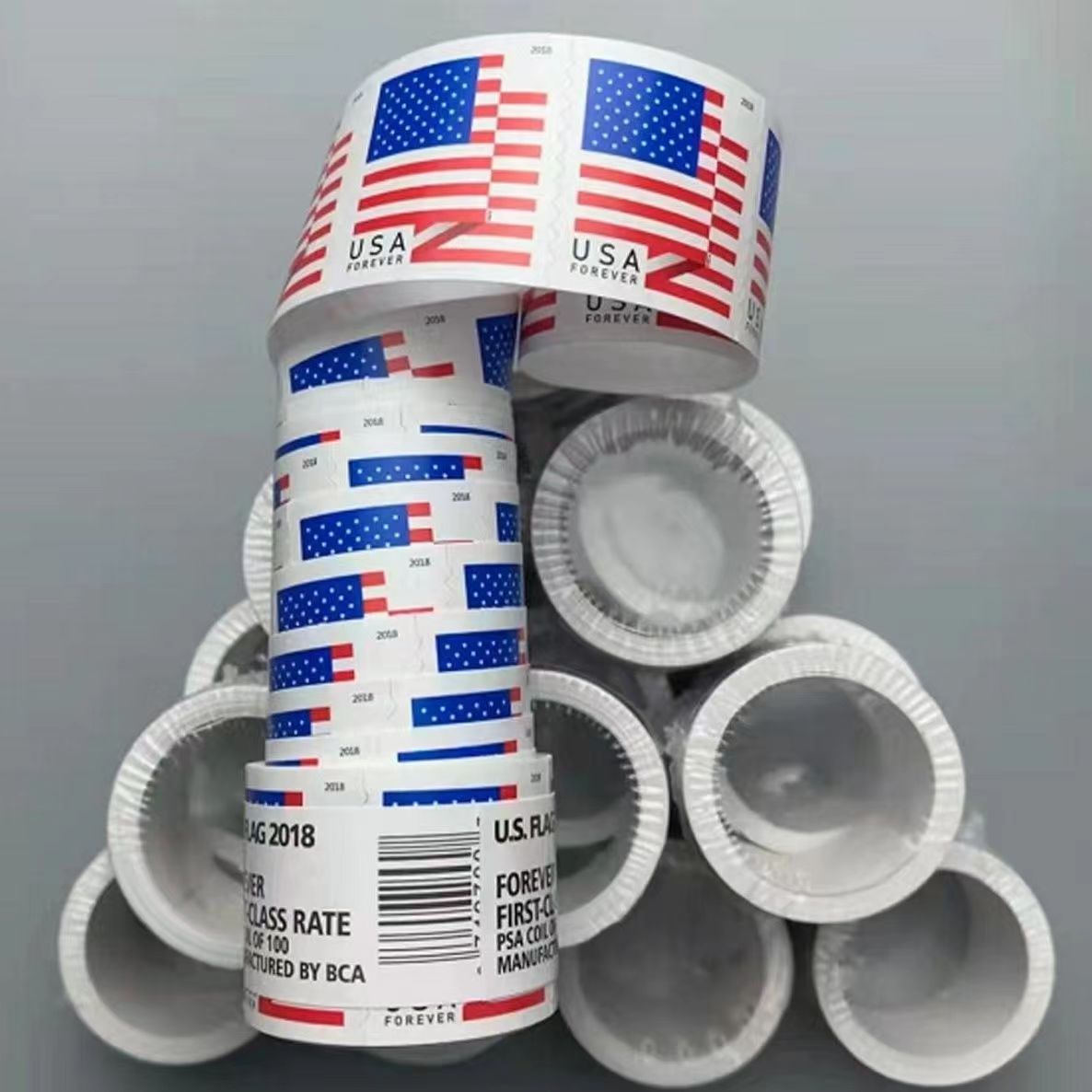 

Anti-counterfeiting Flag Stamps For Mailing Envelopes Letters Postcard Mail Supplies us postage stamp