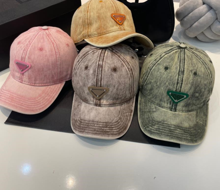 

Denim fitted Baseball Caps For Men and Women 2023 New Summer Designer tie-dye Patchwork Streetwear Cowboy Hat Casual Sport Ball Cap Sun Hat, Yellow
