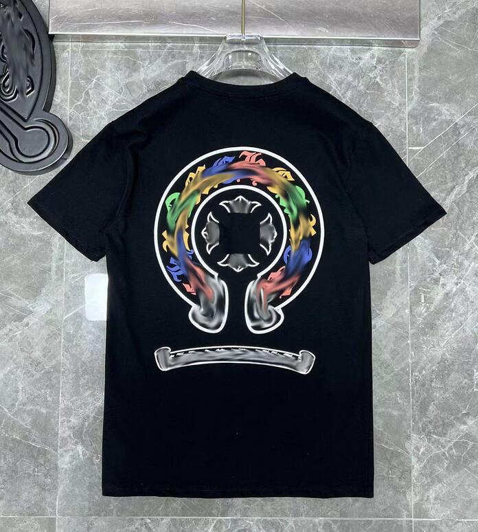 

Classic Mens Luxury t Shirts Ch Brand Fashion Men Sanskrit Chromes Letter T-shirt Horseshoe Cross Designer Tshirts Man Heart Hip Hop Sweater Summer Loose Polos Tops vk, Don't order alone