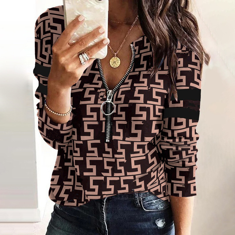 Ladies T Shirt White Clothes Summers Fashion Leisure Jacket Tshirt Length Sleeves Geometric Cloth Women Designer Women's t Shirts and Tops D-image-786523346