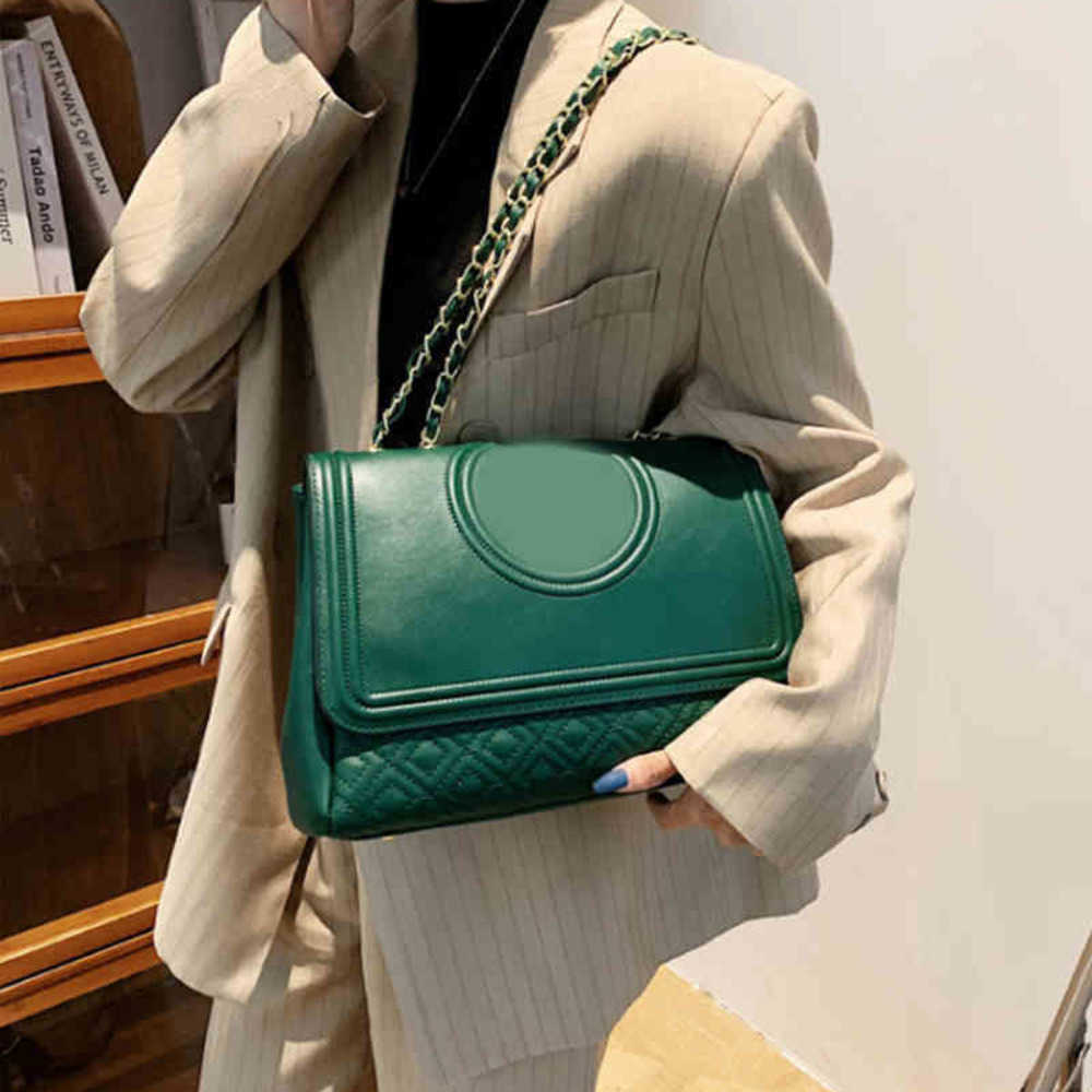 

Cross Body Tb Women's Chain Shoulder Bag Rhombic Lattice Chain Single Shoulder Messenger Solid Color Tassel handBag 220725, Black