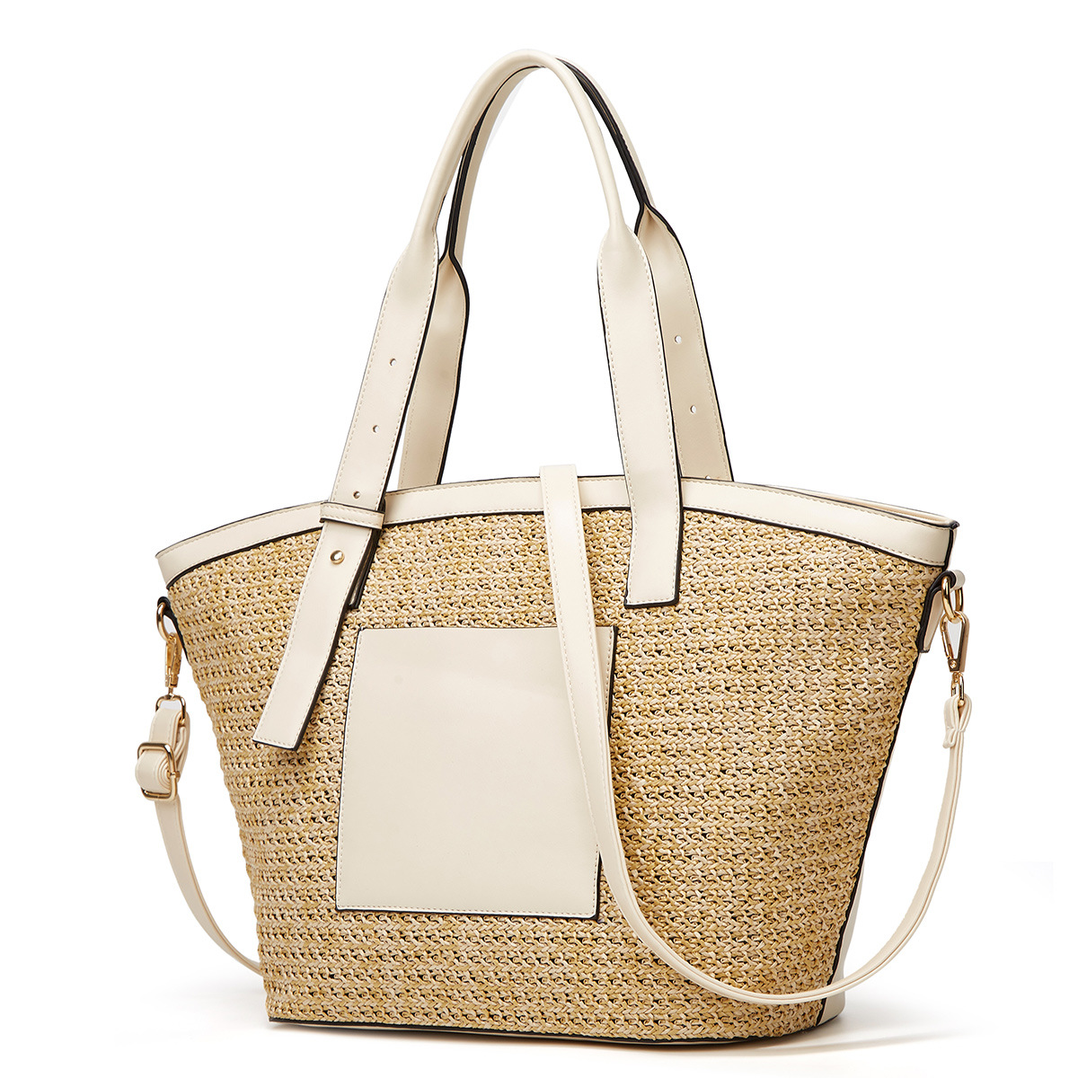

Fashion Crossbody Versatile Shoulder Bag Straw Woven Casual Women's Handbag, Red