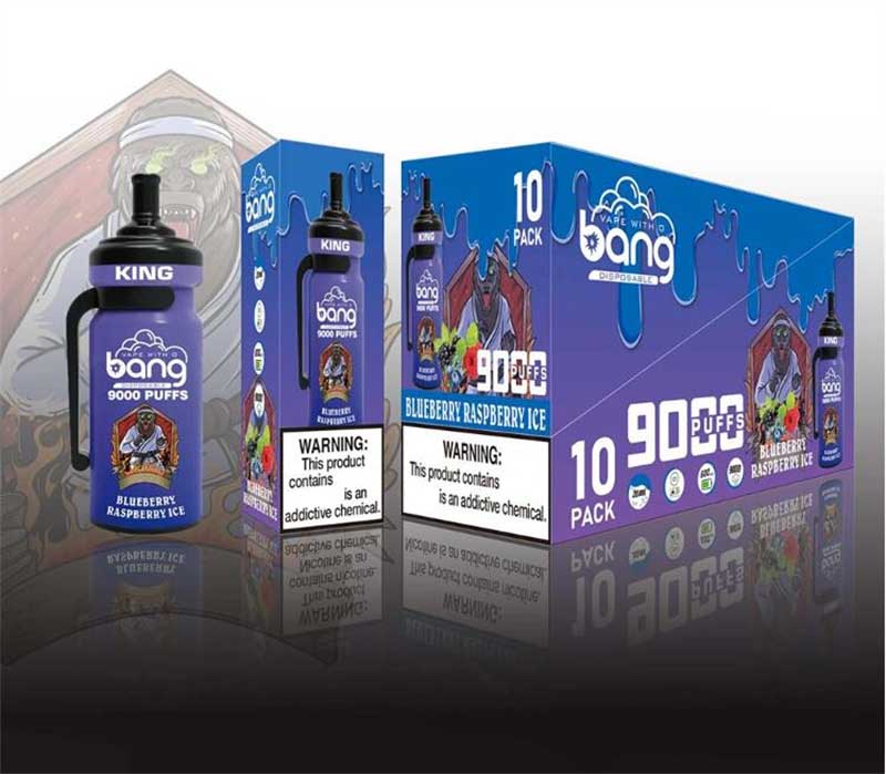 

Original Bang King 9000 Puffs Disposable E-cigarettes Bottle Vape Pod Device 600mAh Battery 16 flavors 20ml Mesh Coil