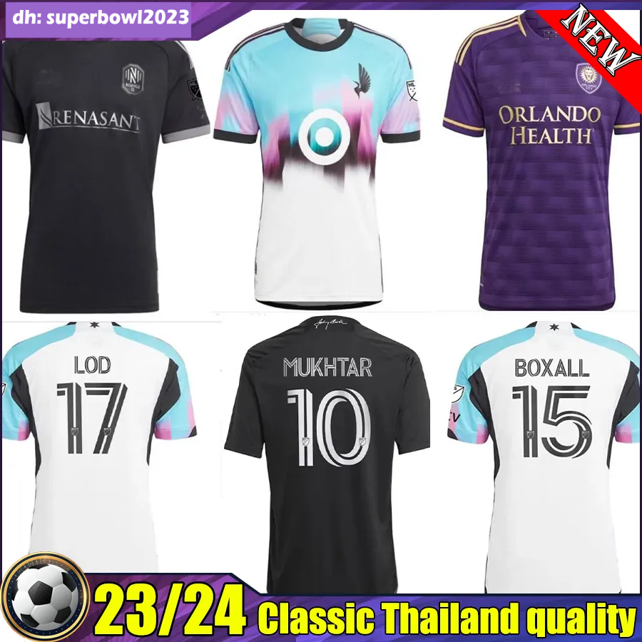 

MLS 2023 2024 Orlando city top Soccer Jerseys 23 24 Nashville SC MUKHTAR Minnesota PEREYRA BOXALL FRAGAPANE LOD united Football Shirt Uniforms men PLAYER VERSION, 03