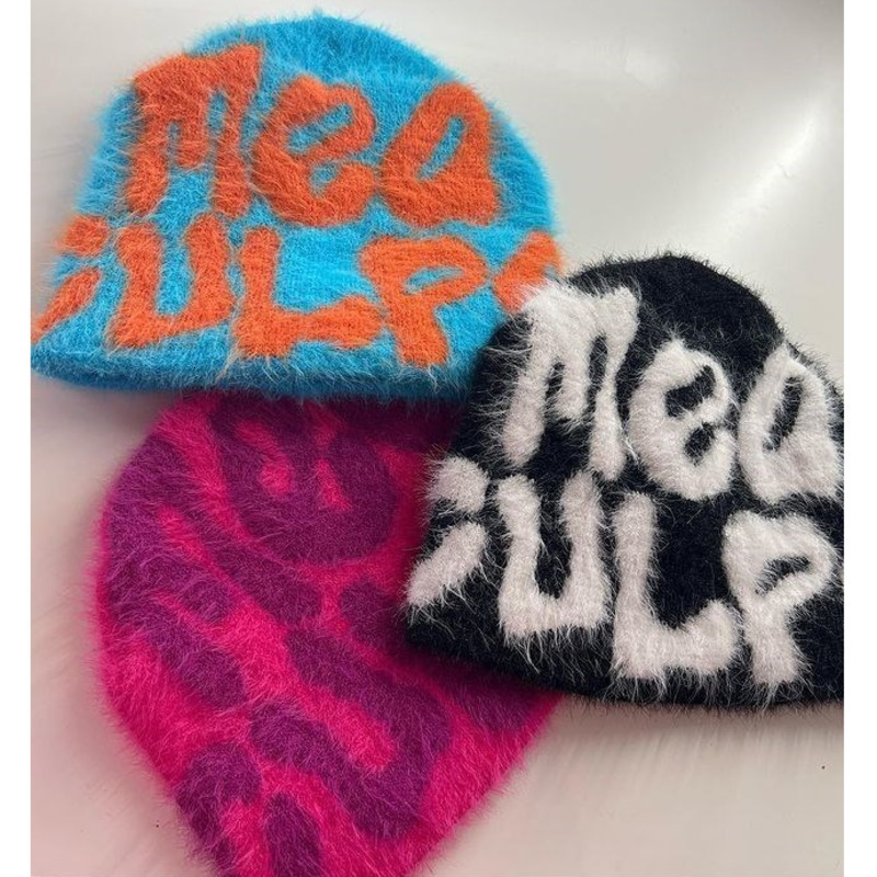 

BeanieSkull Caps Beanie Quality Rabbit Fur cashmere Cap Hoods Beanies Y2K Men Women Hat Kpop Ins Net Red Design Caps Hats Winter 230301, 03