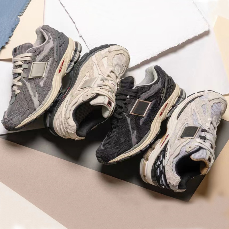 

New 1906D Protection Pack Designer Skate Shoes Harbor Grey Turtledove Black Reflection Men Women Sports Low Sneakers 36-45