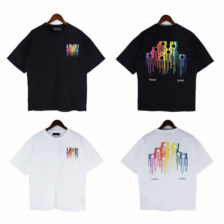 

AMlRl 2023 Mens T-Shirts Designers T Shirt Brand Fashion Letter pattern Short Sleeve Tees men Casual Clothes Top Clothing