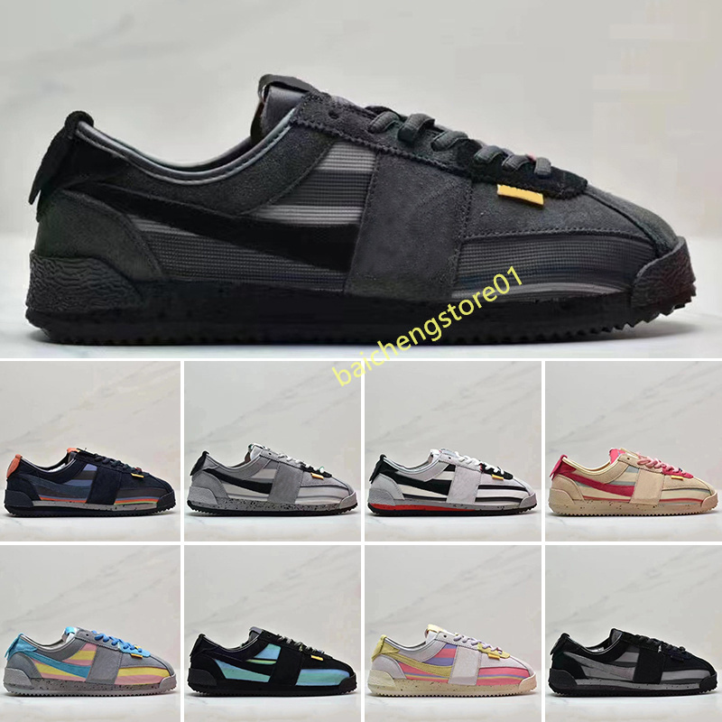 

WITH BOX Designer men women Cortez running shoes Forrest Gump Black White bronze heel Stranger Things light bone Oregon Psychic Blue mens classic sports sneakers b2, Color 1