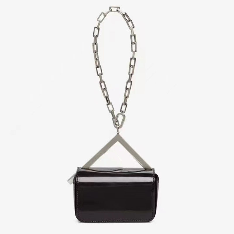 

Chain First Sight Clutch Bags Women Designer Handbags Leather Crossbody Shoulder Bag Hardware Letter Steel Handle Double Bag Magnetic Buckle New Flap Purse, Color 13