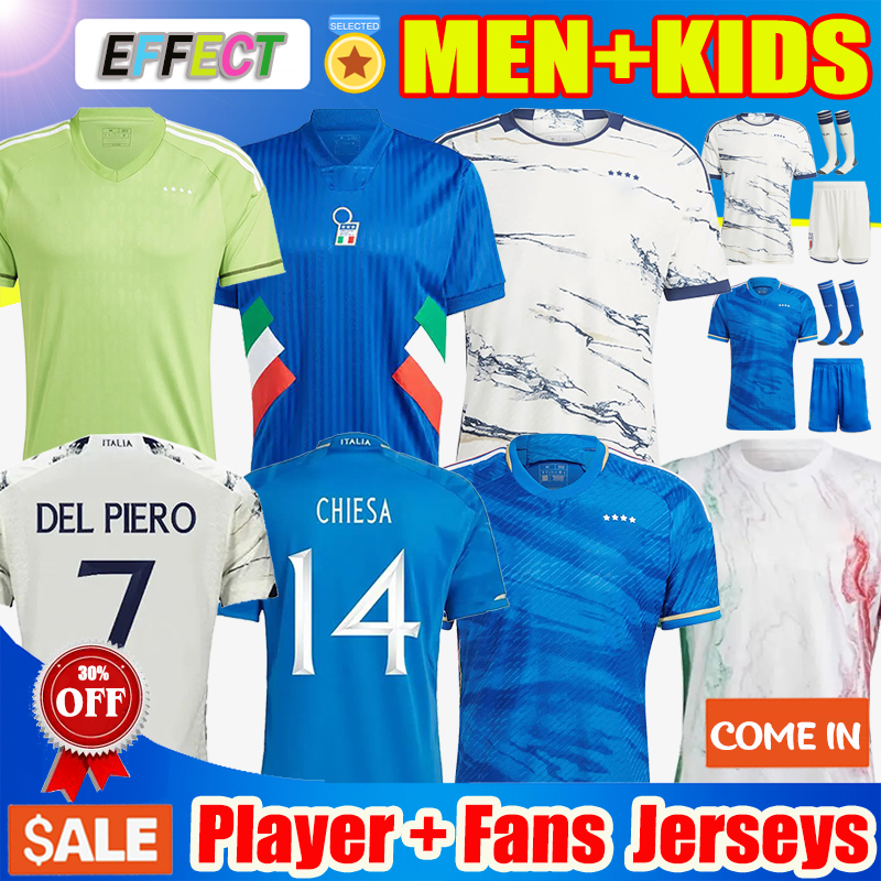 

2023 italy soccer jerseys Player version maglie da calcio Long Sleeve CHIESA Training suit Italia 20 21 23 24 goalkeeper football Shirt T Women Men set kids kit uniform, Women home