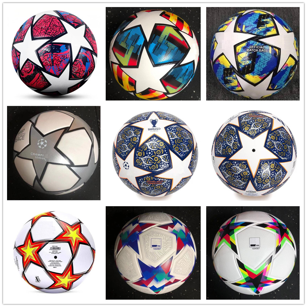 

New 22 23 24 Champions League Soccer ball size 5 Uefa 2022 2023 2024 Final KYIV PU balls granules slip-resistant football