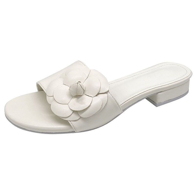 

Wholesale Paris Women Summer Sandal c Shoes Luxury Designer Flip Flops Brands Letter Genuine leather Beach Flat Casual Slippers channel slide camellia, High quality c5