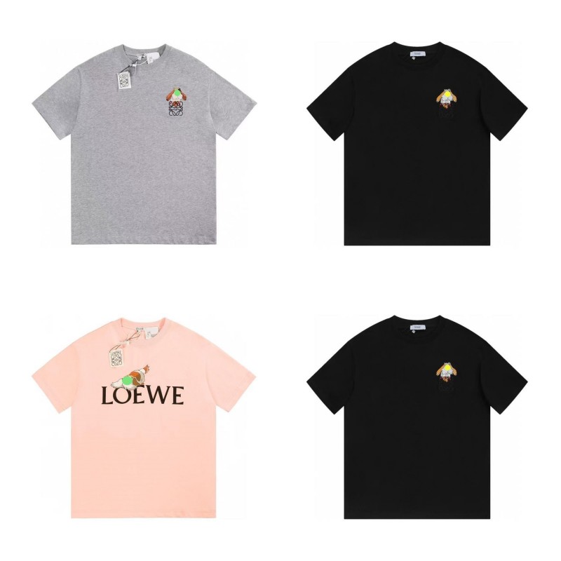 

Tshirts Designer Man loewe T Shirt Mans Woman short sleeves luxury clothes summer Clothing Crew Neck Breathable Cotton Short Letter Print Oversized Tops, 16