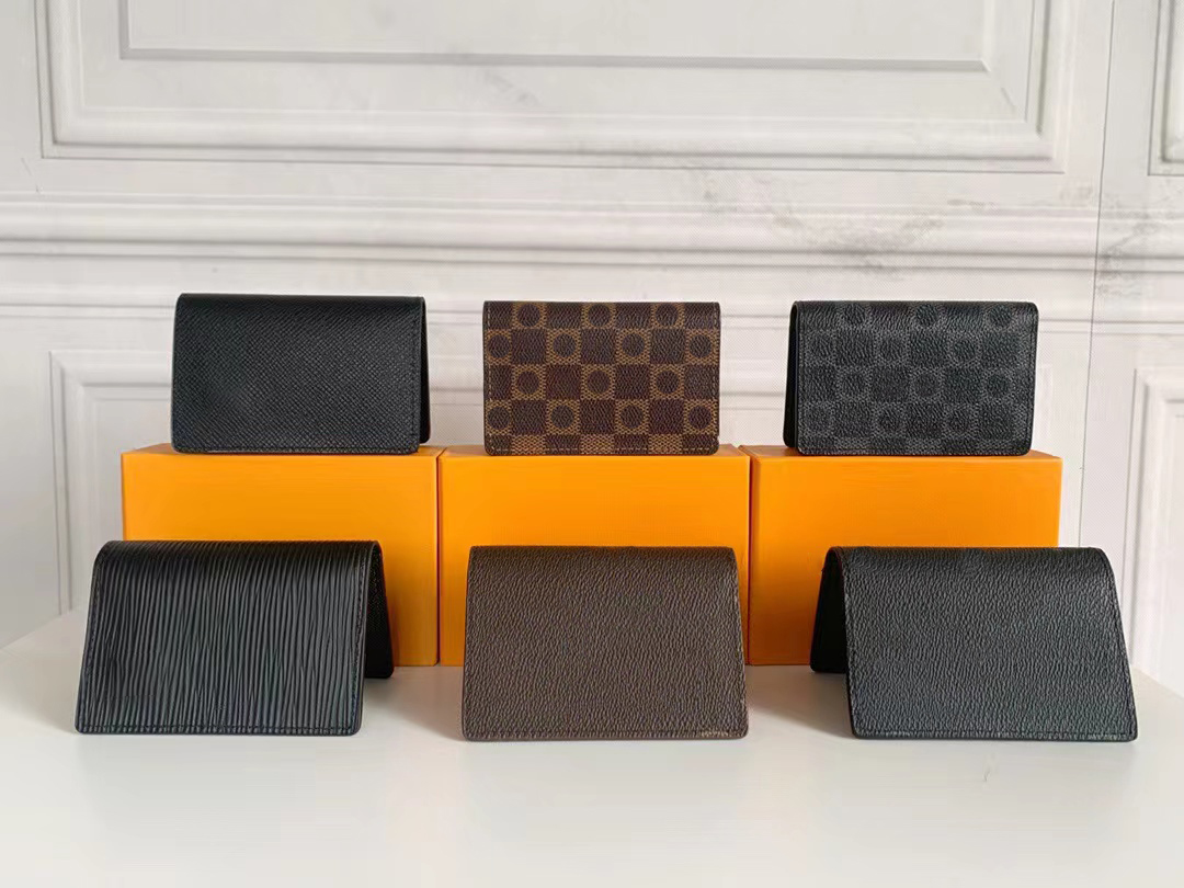 

Luxury Designer Fashion Leather Women's Wallet New High Quality Classic Letter Multifunctional Practical Card Clip Zipper Zero Wallet 63144, 60067#1