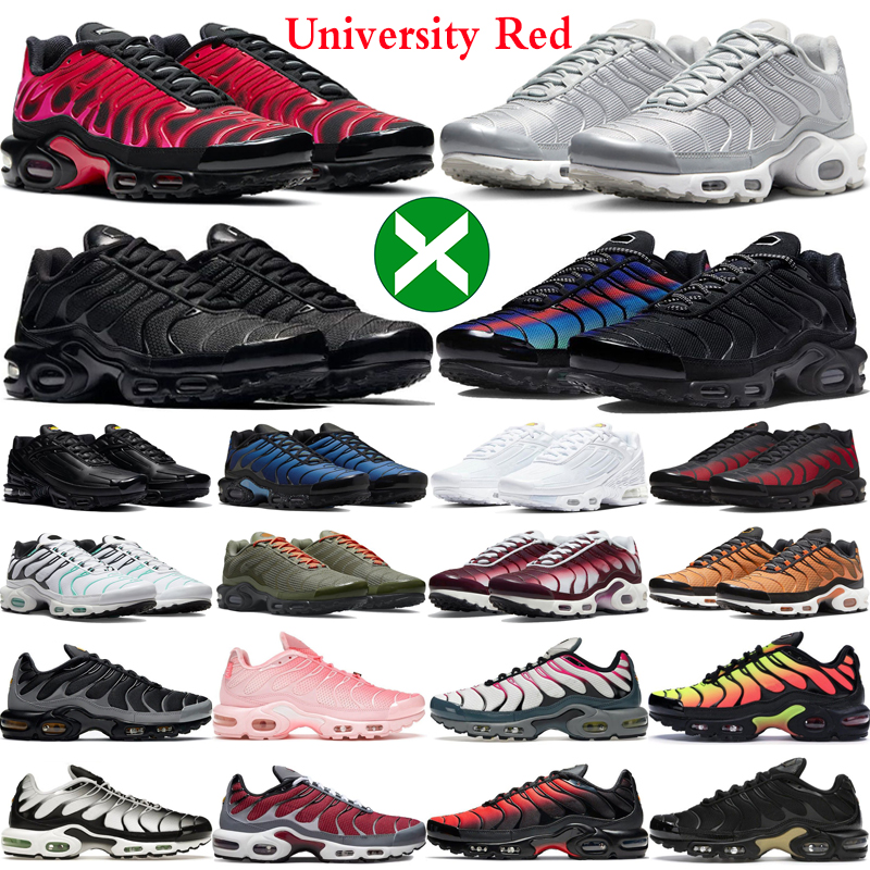 

University Red shoes tn plus terrascape running tns men women Unity Black White Blue Grape Gold Bullet Blue mens womens trainers outdoor sneakers big size, #31 bred relective 40-46