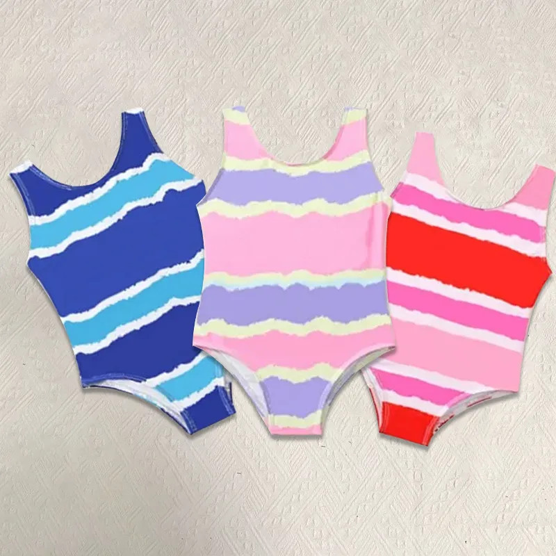 

Summer Children Swimwear Girls One-piece Swim Baby Girls Designer Clothes Cute Princess Swimsuit Kids Bikini Bathing Swimming Beachwear